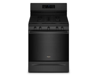 30" Whirlpool 5.0 Cu. Ft. Gas Range With 5-in-1 Air Fry Oven In Black - WFG550S0LB