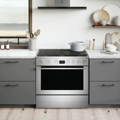 36" Electrolux Icon 4.4 Cu. Ft. Freestanding Dual Fuel Range with 6 Sealed Burners  -  ECFD3668AS