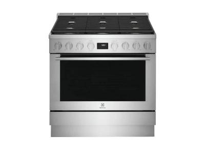 36" Electrolux Icon 4.4 Cu. Ft. Freestanding Dual Fuel Range with 6 Sealed Burners  -  ECFD3668AS