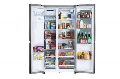 36" LG 27 Cu. Ft. Side by Side InstaView Refrigerator - LRSOS2706S
