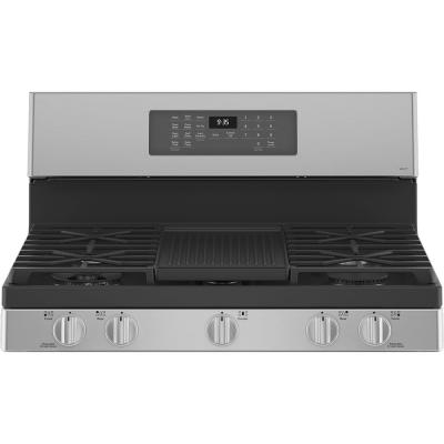 30" GE Profile Free-Standing Dual-Fuel Range With Storage Drawer - PC2B935YPFS