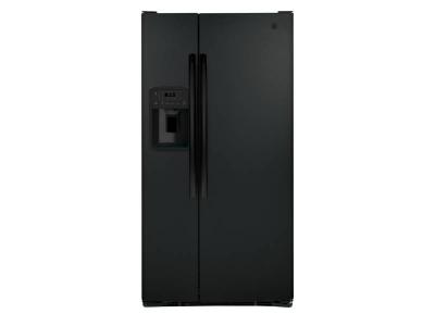 33" GE 23.2 Cu. Ft. Side-By-Side Refrigerator in Black - GSS23GGPBB