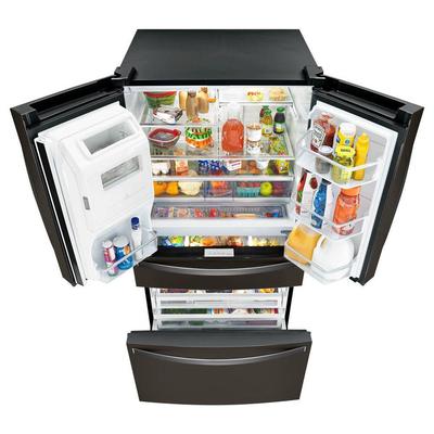 36" Whirlpool 4-Door Refrigerator with Exterior Drawer - 26 cu. ft. - WRX986SIHV