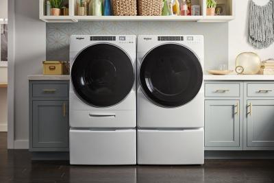 27" Whirlpool 5.0 Cu. Ft. Front Load Washer with Load and Go XL Dispenser - WFW8620HW