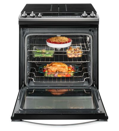 30" Whirlpool 5.8 Cu. Ft. Front Control Gas Range with EZ-2-Lift - WEG745H0FH