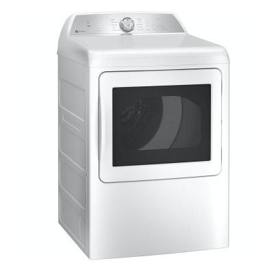 27" GE Profile 7.4 Cu. Ft. Gas Dryer in White - PTD60GBSRWS