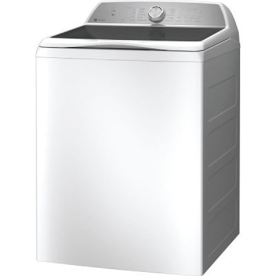 27" GE Profile 5.8 Cu. Ft. High-Efficiency Top Load Washer in White - PTW600BSRWS