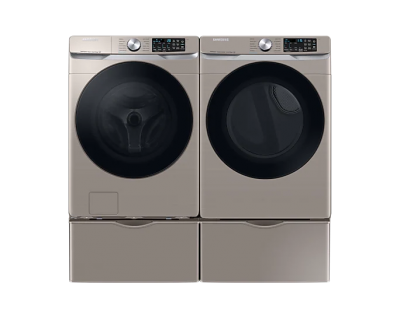 27" Samsung 7.5 Cu. Ft. Dryer with Multi Steam and Steam Sanitize Plus in Champagne - DVE45B6305C/AC