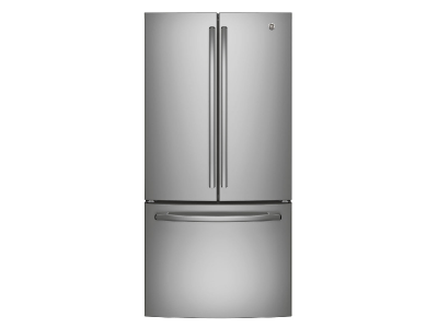 33" GE 24.8 Cu. Ft. French Door Refrigerator In Fingerprint Resistant Stainless Steel - GNE25DYRKFS