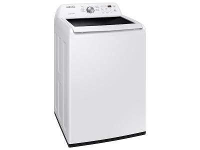 27" Samsung Top Load Washer With Vibration Reduction Technology In White - WA45T3200AW