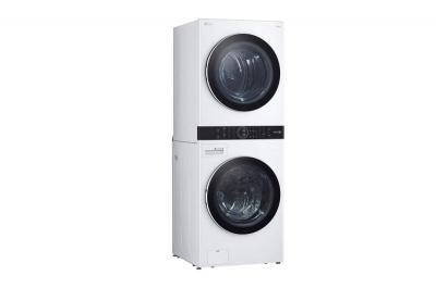 27" LG Single Unit Front Load WashTower With Centre Control Washer And Electric Dryer - WKEX200HWA