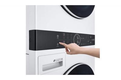 27" LG Single Unit Front Load WashTower With Centre Control Washer And Electric Dryer - WKEX200HWA