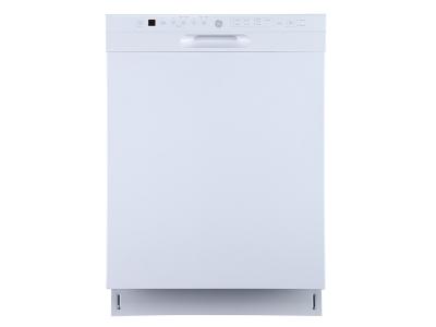 24" GE Built-In Front Control Dishwasher In White - GBF655SGPWW