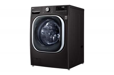 27" LG Smart Front Load Washer With 5.8 cu. ft. Capacity , ColdWash in Black Steel - WM4500HBA