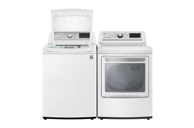 27" LG 5.6 Cu. Ft. Capacity Smart Wi-fi Enabled Top Load Washer - WT7305CW