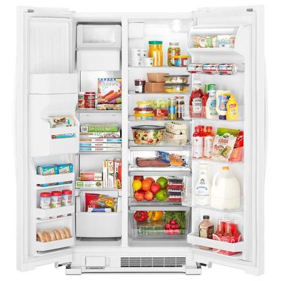 36" Whirlpool 24.55 Cu. Ft. Full-Depth Side-by-Side Refrigerator - WRS325SDHW