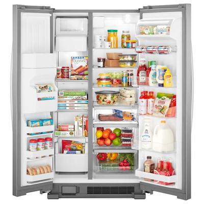 36" Whirlpool 25 Cu. Ft. Full-Depth Side-by-Side Refrigerator - WRS325SDHZ