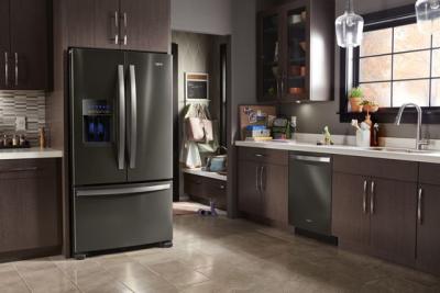 36" Whirlpool 25 Cu. Ft. French Door Refrigerator In Fingerprint Resistant Stainless Steel - WRF555SDHV