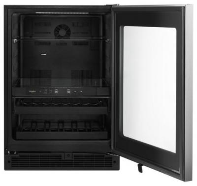 24" Whirlpool 5.2 Cu. Ft. Undercounter Beverage Center with Towel Bar Handle - WUB35X24HZ