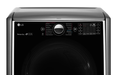 29" LG 9.0 cu. ft. Mega Capacity Electric SteamDryer With TurboSteam Technology - DLEX9000V