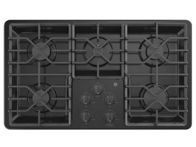 36" GE Built-In Gas Deep Recessed Black Cooktop - JGP3036DLBB