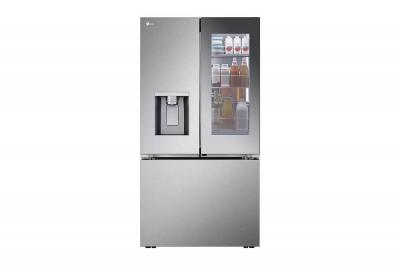 36" LG 31 Cu. Ft. Mirror InstaView DID Smudge Resistant Craft Ice Maker French Door Refrigerator  - LRYKS3106S