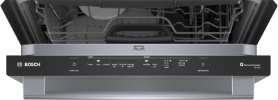 24" Bosch 100 Series Premium 46 dBA Dishwasher with Standard 3rd rack in Stainless Steel - SHX5AEM5N