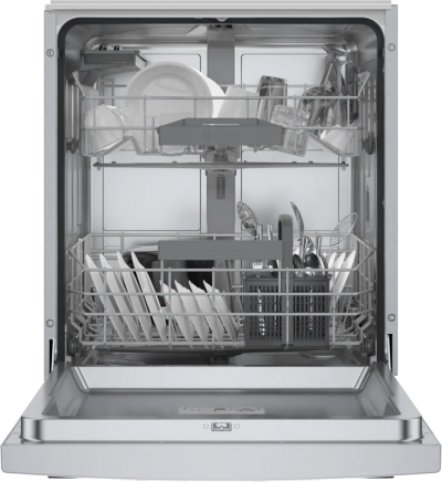 24" Bosch 300 Series Recessed Handle Dishwasher in Stainless Steel - SGE53C55UC
