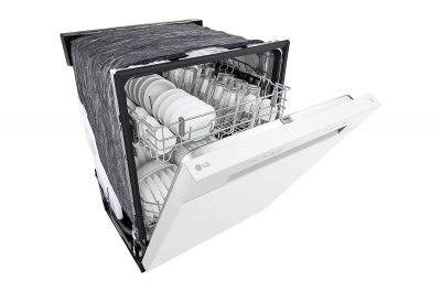 24" LG Front Control Dishwasher with LoDecibel Operation and Dynamic Dry - LDFC2423W