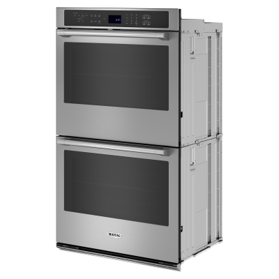 30" Maytag 10 Cu. Ft. Double Wall Oven with Air Fry and Basket in FingerPrint Resistant Stainless Steel - MOED6030LZ