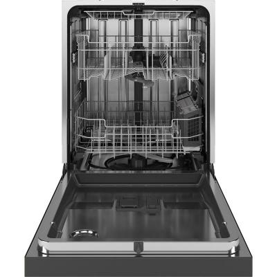 24" GE Front Control Stainless Steel Interior Dishwasher with Sanitize Cycle - GDF670SYVFS