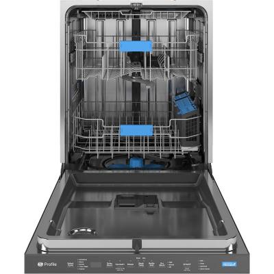 24" GE Profile Top Control Stainless Steel Interior Dishwasher with Sanitize Cycle - PDP715SYVFS