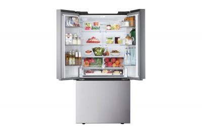 33" LG 21 Cu. Ft. Wide Counter Depth 3 Door French Door Refrigerator - LF21C6200S