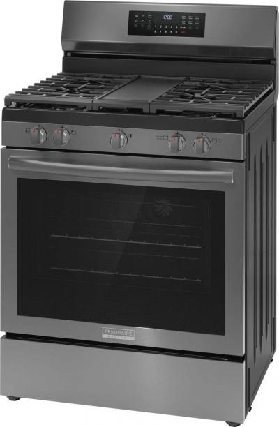 30" Frigidaire Gallery Rear Control Gas Range with Total Convection - GCRG3060BD