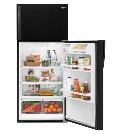 28" Whirlpool Wide Top-Freezer Refrigerator with Optional Icemaker - WRT314TFDW