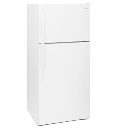 28" Whirlpool 14 Cu. Ft. Top-Freezer Refrigerator with Optional Icemaker - WRT314TFDB