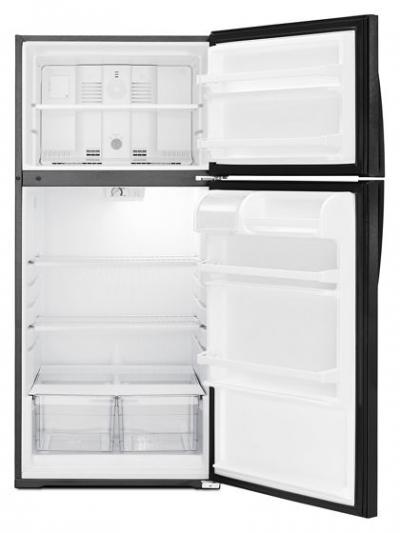 28" Whirlpool 14.3 Cu. Ft. Top-Freezer Refrigerator With Freezer Temperature Control - WRT134TFDB