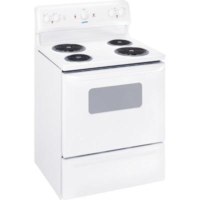 30" Moffat Freestanding Electric Manual Clean Range in White - MCBS523DNWW