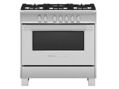 36" Fisher & paykel Freestanding Gas Range - OR36SCG4X1