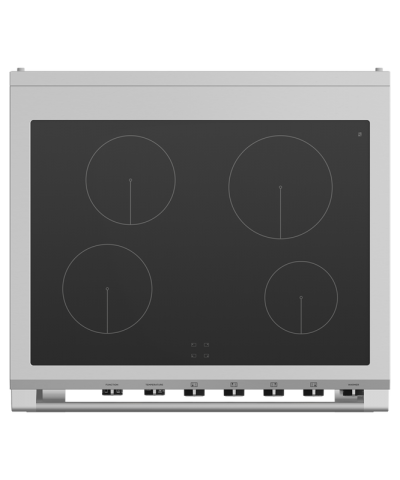 30" Fisher & Paykel Series 9 Classic Induction Range With 4 Zones In Black - OR30SCI6B1