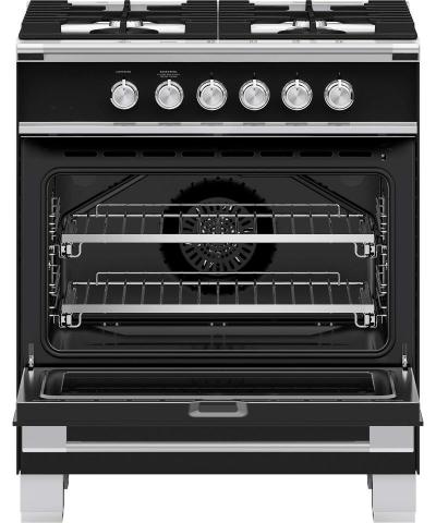 30" Fisher & paykel 3.5 cu ft Freestanding Gas Range  - OR30SCG4B1