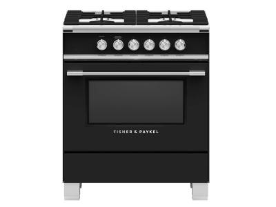 30" Fisher & paykel 3.5 cu ft Freestanding Gas Range  - OR30SCG4B1