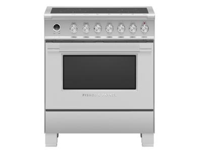 30" Fisher & Paykel Series 9 Classic Induction Range With 4 Zones In Stainless Steel - OR30SCI6X1