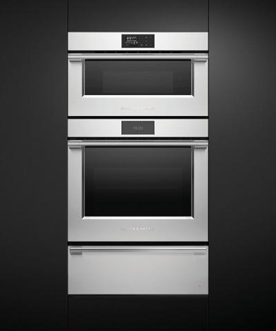 30" Fisher & Paykel 1.3 Cu. Ft. Convection Speed Single Wall Oven in Stainless Steel - OM30NPX1