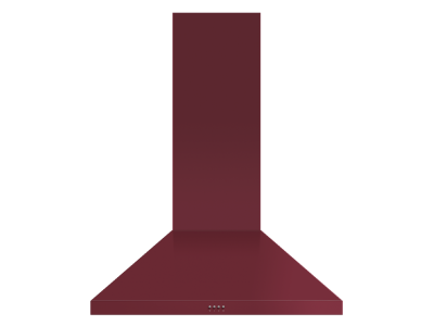 36" Fisher & Paykel Pyramid Chimney Wall Range Hood in Red - HC36PCR1