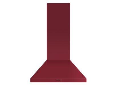 30" Fisher & Paykel Pyramid Chimney Wall Range Hood in Red - HC30PCR1