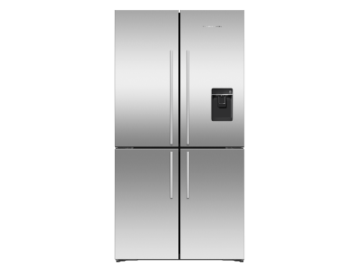 36" Fisher & Paykel 18.9 Cu. Ft. Freestanding Quad Door Refrigerator in Stainless Steel - RF203QDUVX1