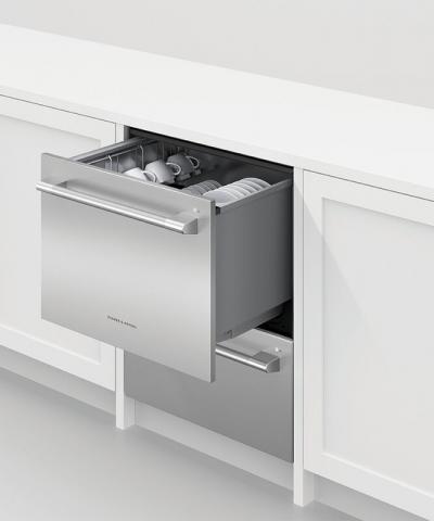 24" Fisher & Paykel Double DishDrawer Dishwasher in Stainless Steel - DD24DTX6PX1