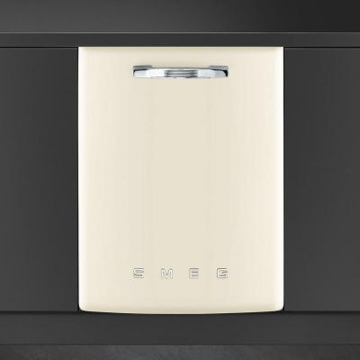 24" SMEG 50's Style Under Counter Built-in Dishwasher in Cream - STU2FABCR2