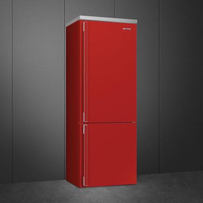 28" SMEG Portofino 16.2 Cu. Ft. Freestanding Bottom Mount Refrigerator - FA490URR